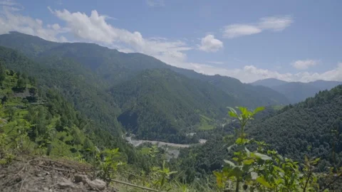 Green mountain and cloud Stock Footage 201839864