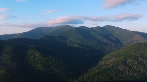 Green mountain forest, Sakhalin Stock Footage