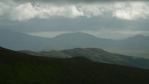 A green mountain range Stock Footage 253581804