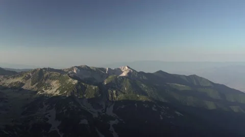 Green Mountain Range Pan 4K Stock Footage 67478024