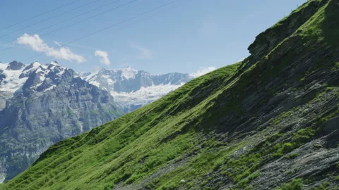 A green mountain slope Stock Footage 219704569