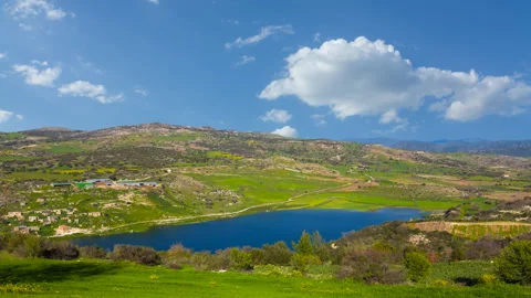 Green mountain valley Stock Footage 326005570