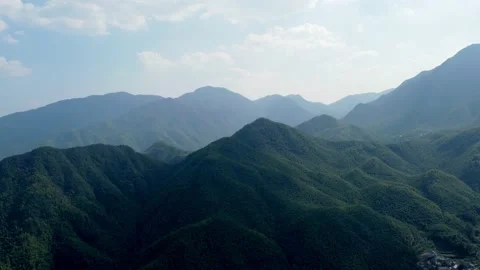 Green Mountains and clouds Stock Footage 236334161