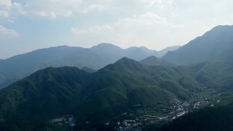 Green Mountains and clouds Stock Footage 236334206