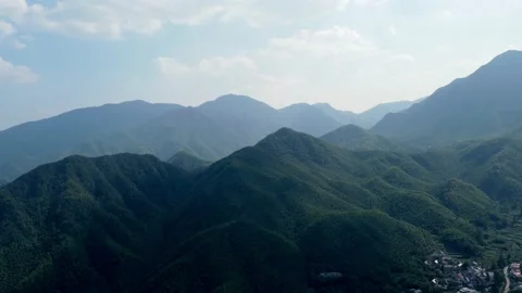 Green Mountains and clouds Stock Footage 236334778