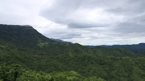 Green mountains and daytime sky , beautiful time-lapse Stock Footage 248445182