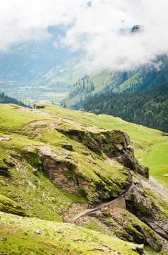 Green mountains Stock Photos