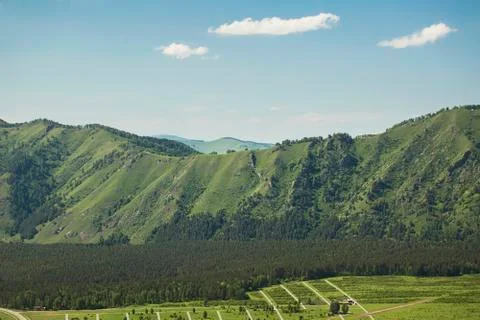 Green mountains Foto stock