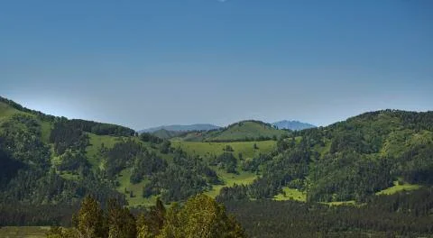 Green mountains Foto stock