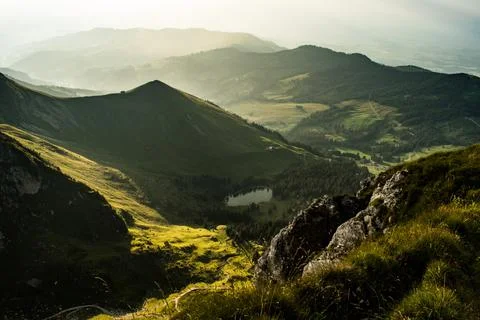 Green mountains Stock-Fotos