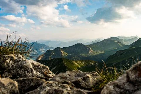 Green mountains Stock-Fotos