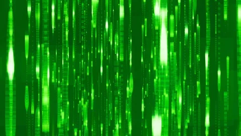 Green moving data blocks background loop Stock Footage 91361408