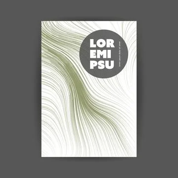 Green Moving, Flowing Stream of Particles in Curving, Wavy Lines - Digitall.. 스톡 일러스트