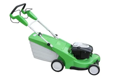 Green mowing-machine Stock Photos