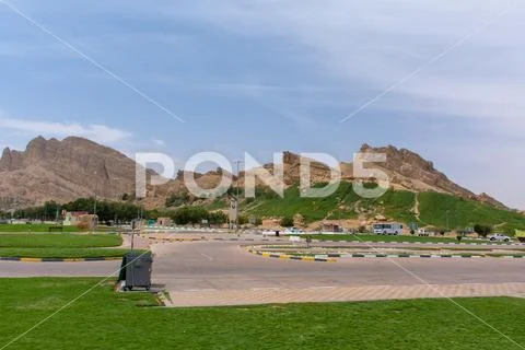 Green Mubazzarah Park in Al Ain, United Arab Emirates. Stock Photos