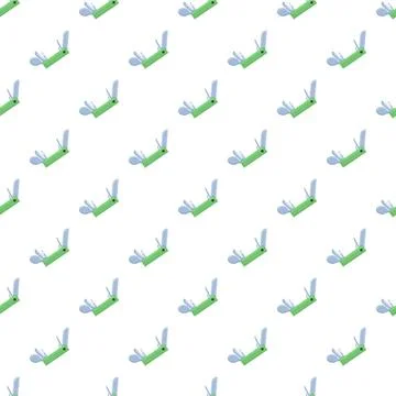 Green multipurpose pocket knife tools seamless pattern background Stock Illustration