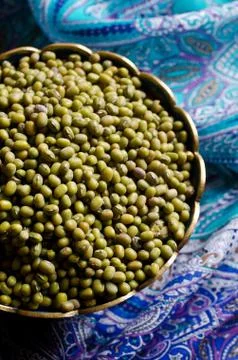Green mung beans Stock Photos