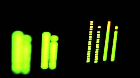 Green Music Graphic Equaliser Stock Footage 42127206