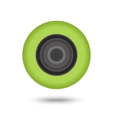 Green music Speaker Stock Illustration