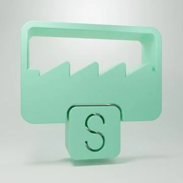 Green Music wave equalizer icon isolated on grey background. Sound wave. Au.. Иллюстрация