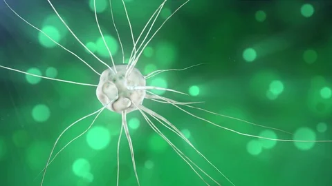 Green mutant cell Stock Footage 73319489