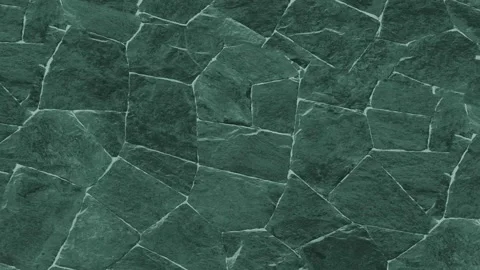 Green Natural Stone Wall Texture Background with Irregular Polygon Pattern Video stock 327858287
