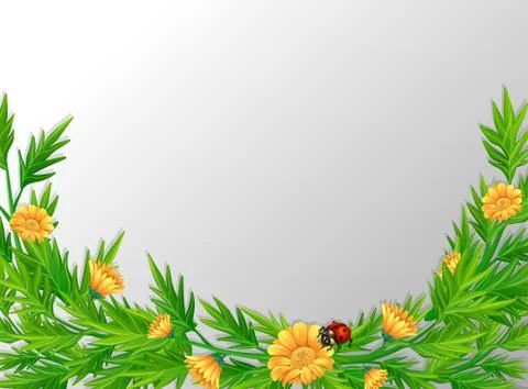 A green nature leaf border 스톡 일러스트