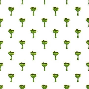 Green nature pattern creating seamless botanical background 스톡 일러스트