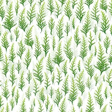 Green nature seamless pattern background vector Stock Illustration