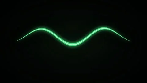 Green neon audio waveform seamless loop motion background Stock Footage 344231257