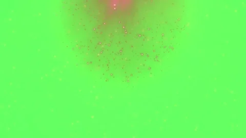 Green neon bubbles floating in dark room creating vibrant atmosphere Vídeos de archivo 347345169