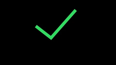 Green neon checkmark animation glowing 스톡 동영상 342470236
