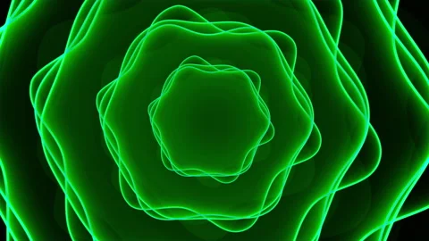 Green neon circles seamless loop background Stock-Footage 321769892