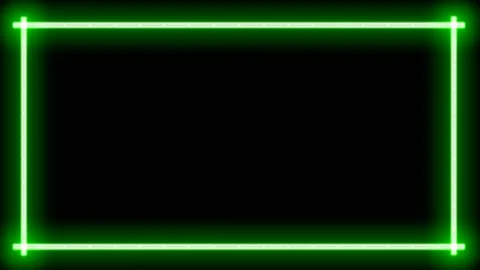 Green neon frame background animation Stock Footage 239505780