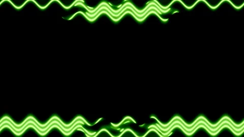 Green Neon Light Border Stock Footage 284398286