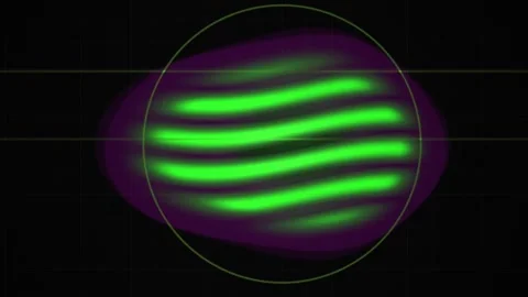 Green neon light circle technology background. Stock Footage 340034183