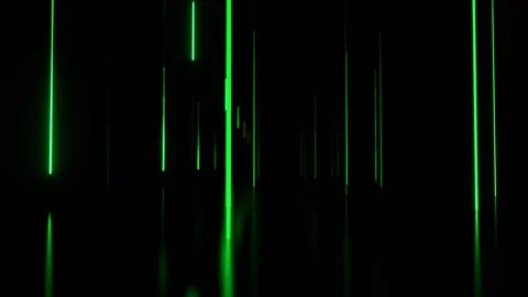Green Neon Light Falling Down Background VJ Loop in 4K Stock Footage 337926200