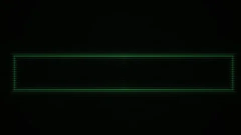 Green neon light rectangle on black. Stock Footage 334682583