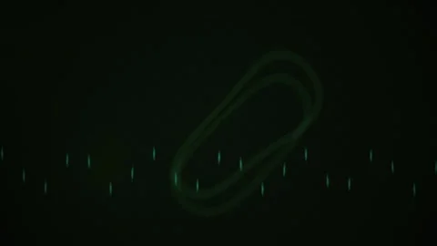 Green neon light trail animation sequence. Stock Footage 335113041