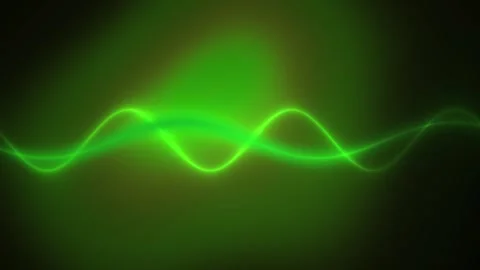 Green neon light wave technology background. Stock Footage 333927145