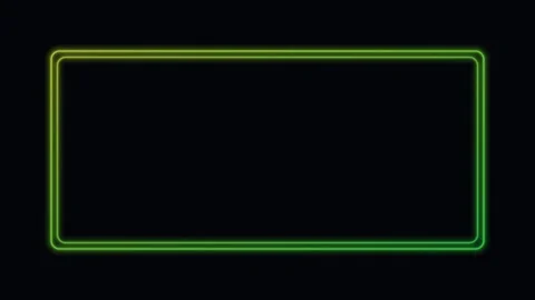 Green neon multi frame glowing border background pulsing loop 스톡 동영상 342641138