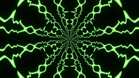 Green Neon Rays VJ Loop Stock-Footage 200832442