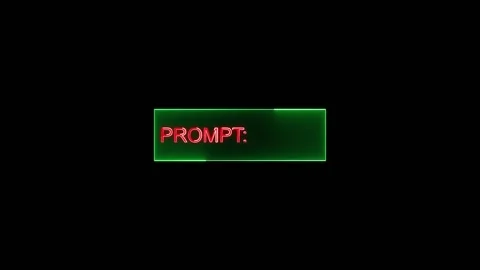 Green neon rectangle with red neon text prompt. Green neon rectangle for te.. Stock Footage 337817142