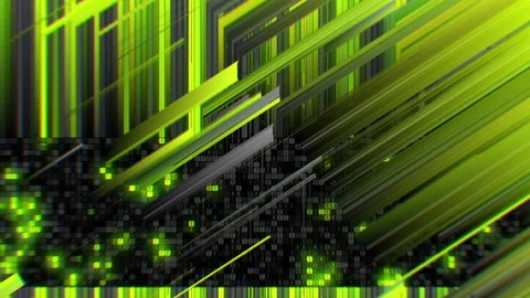 Green neon running grid numbers cyberspace code computing glitch distortion Video stock 196181344