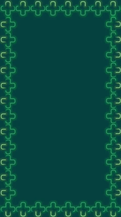 Green neon vertical Stock Footage 306002824