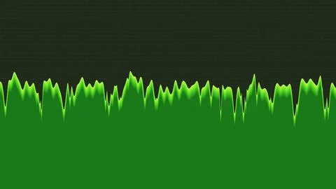 Green neon wave pattern abstract graphic design Stock Illustration