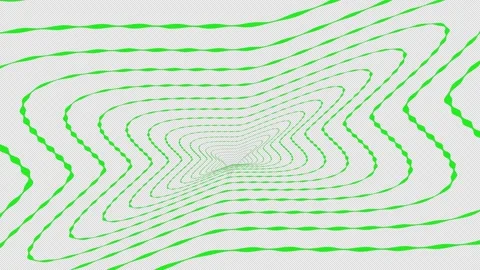 Green Neon Wave Tunnel Loop for Futuristic Stage Background Video stock 347141173