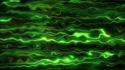 Green Neon Waves: Mesmerizing Electric Ocean Animation (looping background) Stock Footage 237797987