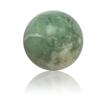 Green nephrite ball Stock Photos