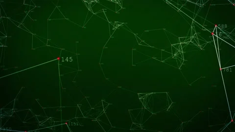 Green Network Stock Footage 162830378